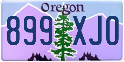 OR license plate 899XJO
