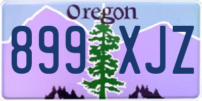 OR license plate 899XJZ