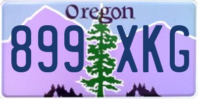 OR license plate 899XKG