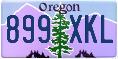 OR license plate 899XKL