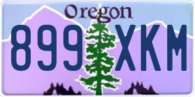 OR license plate 899XKM