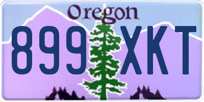 OR license plate 899XKT
