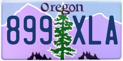 OR license plate 899XLA