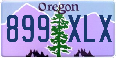 OR license plate 899XLX