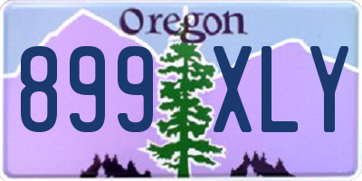 OR license plate 899XLY