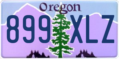 OR license plate 899XLZ