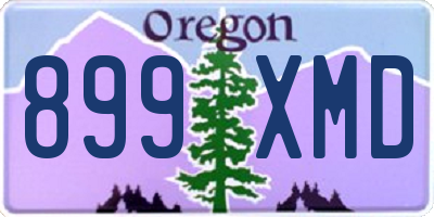OR license plate 899XMD