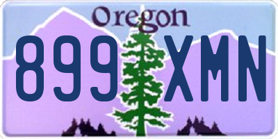 OR license plate 899XMN