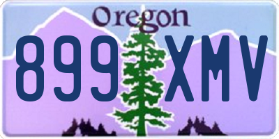 OR license plate 899XMV