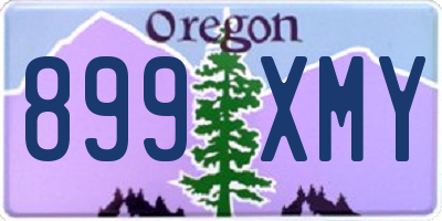 OR license plate 899XMY