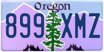 OR license plate 899XMZ