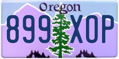 OR license plate 899XOP