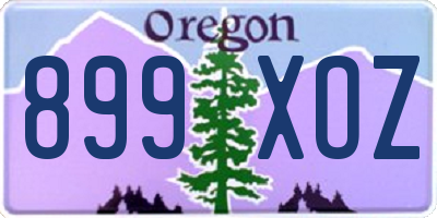 OR license plate 899XOZ
