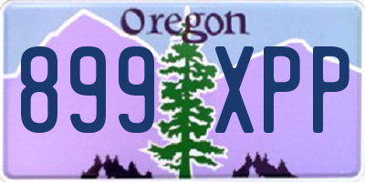 OR license plate 899XPP