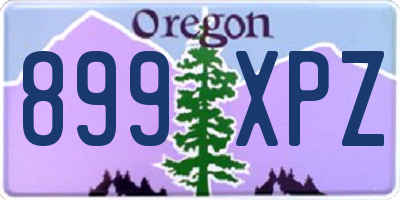 OR license plate 899XPZ