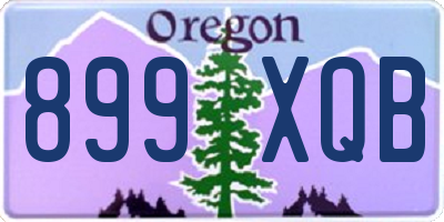 OR license plate 899XQB