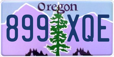 OR license plate 899XQE