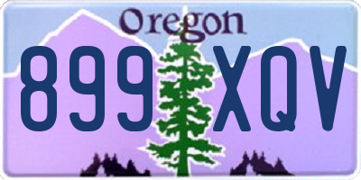 OR license plate 899XQV
