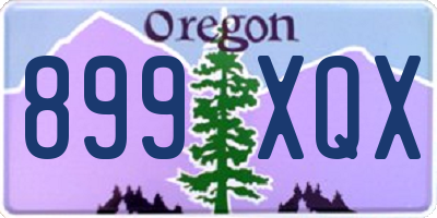 OR license plate 899XQX