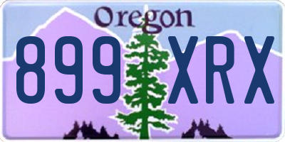 OR license plate 899XRX