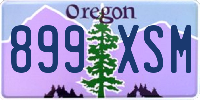 OR license plate 899XSM