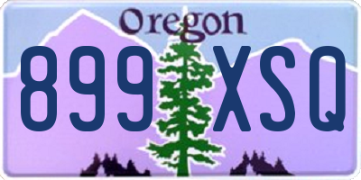 OR license plate 899XSQ