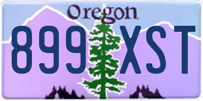 OR license plate 899XST