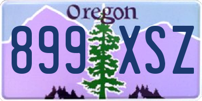OR license plate 899XSZ