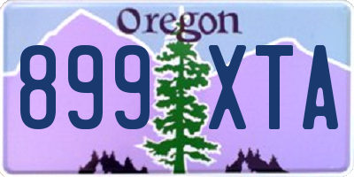 OR license plate 899XTA