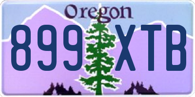 OR license plate 899XTB