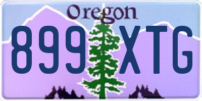 OR license plate 899XTG