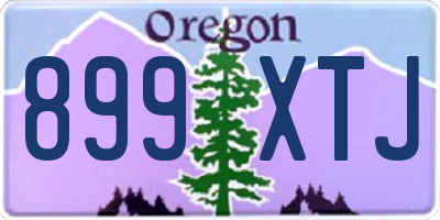 OR license plate 899XTJ