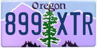 OR license plate 899XTR