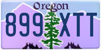 OR license plate 899XTT