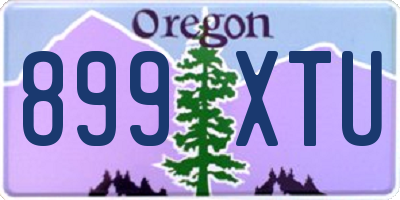 OR license plate 899XTU