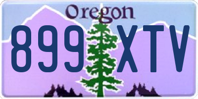 OR license plate 899XTV