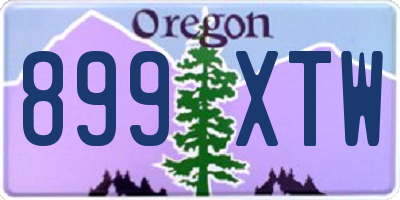OR license plate 899XTW