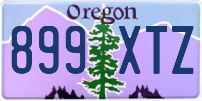 OR license plate 899XTZ