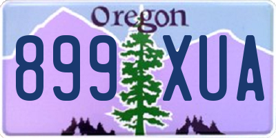 OR license plate 899XUA
