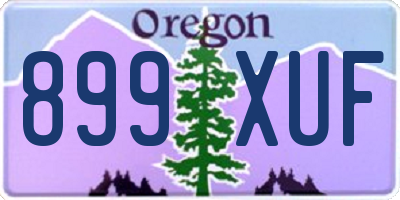 OR license plate 899XUF