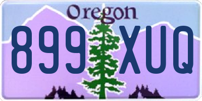 OR license plate 899XUQ