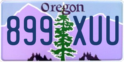 OR license plate 899XUU