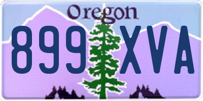 OR license plate 899XVA