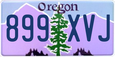 OR license plate 899XVJ