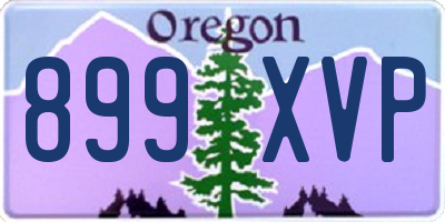OR license plate 899XVP