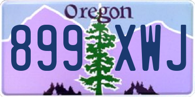 OR license plate 899XWJ
