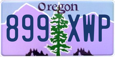 OR license plate 899XWP