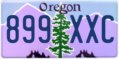 OR license plate 899XXC