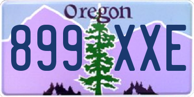 OR license plate 899XXE