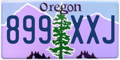 OR license plate 899XXJ